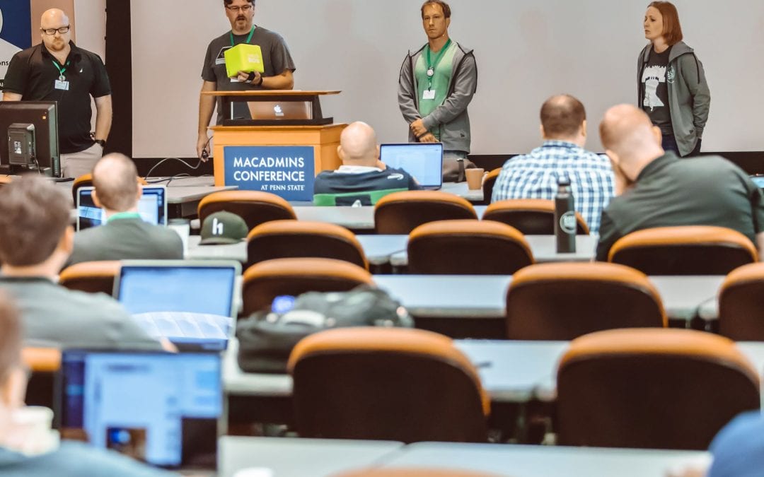 a presentation at the 2018 mac admins conference