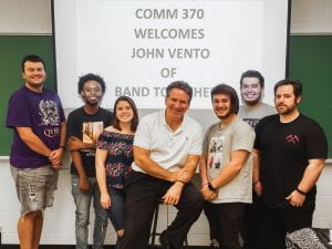 penn state greater allegheny students with Band Together's founder John Vento