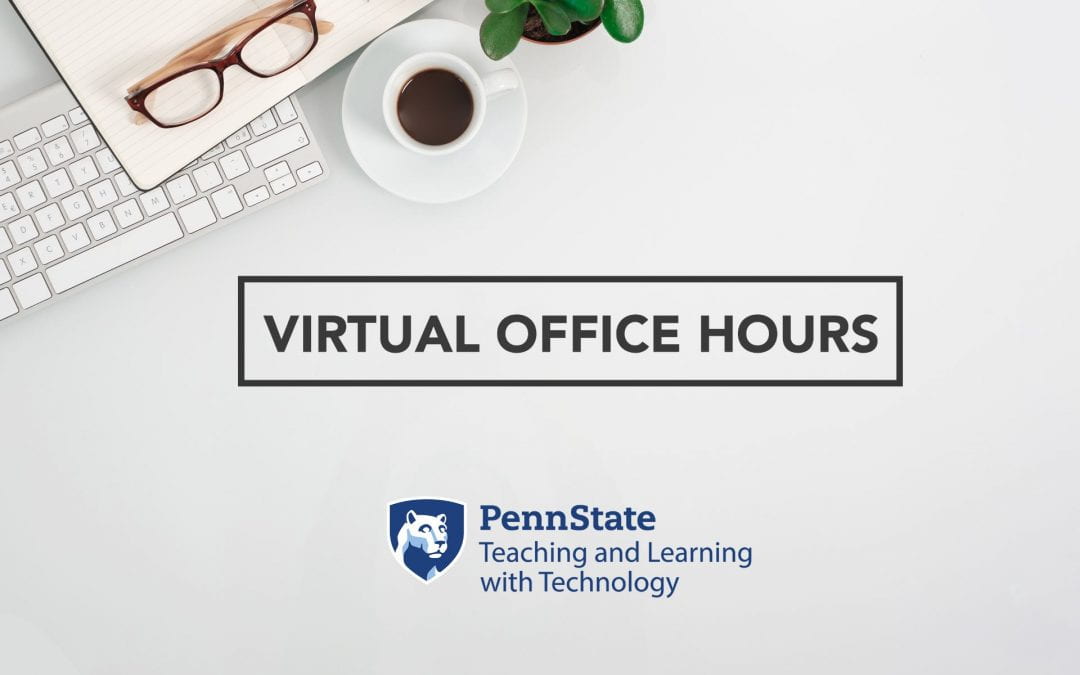 TLT virtual office hours for the week of March 23