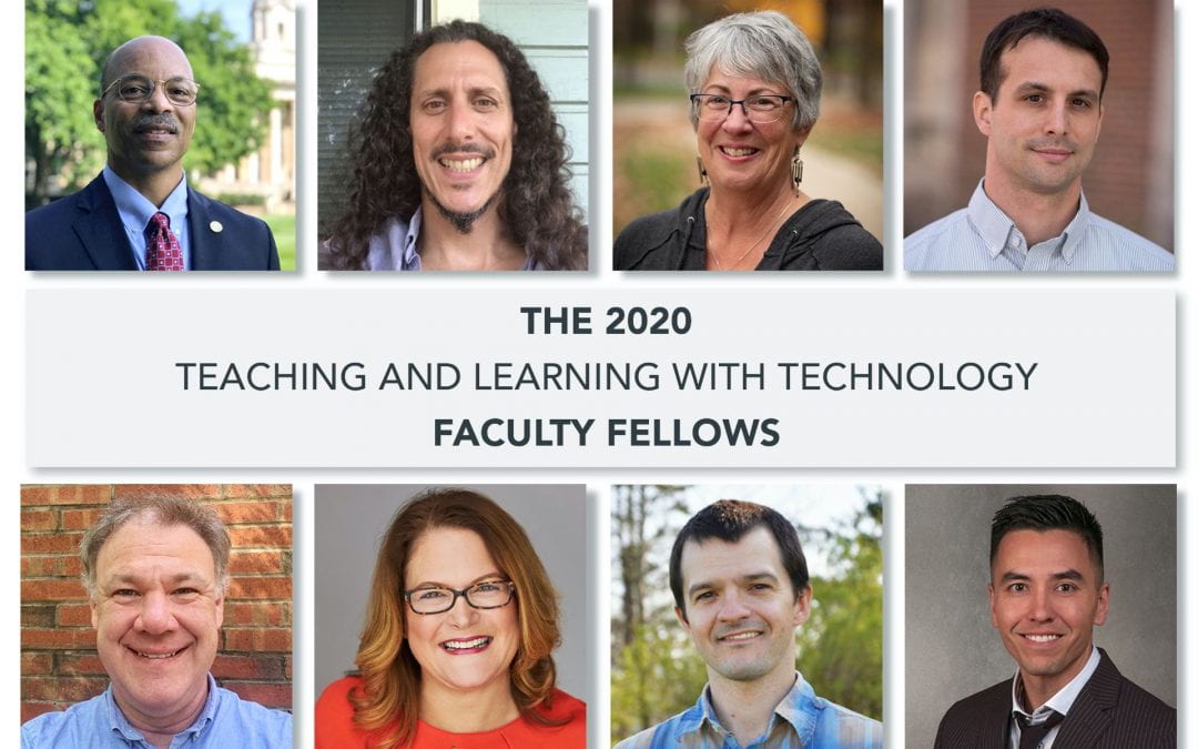 head shots of each 2020 T L T faculty fellow