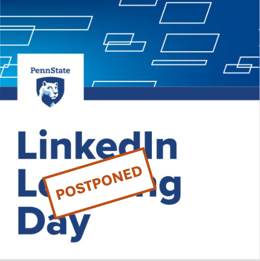 LinkedIn Learning Day postponement graphic